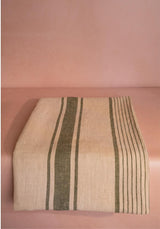 Casa by Josephine Jenno Jemima Linen Tablecloth - Green Stripe