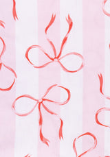 Kensington Bow Pink Cotton Tablecloth with Ric Rac | Casa by Josephine Jenno