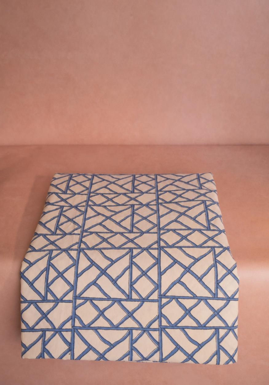 Casa by Josephine Jenno Lily’s Blue Bamboo Breeze Tablecloth