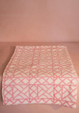 Lily's Pink Bamboo Lattice Tablecloth | Casa by Josephine Jenno