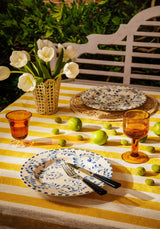 Casa by Josephine Jenno Lucinda Yellow Stripe Linen Tablecloth