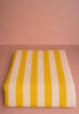 Casa by Josephine Jenno Lucinda Yellow Stripe Linen Tablecloth