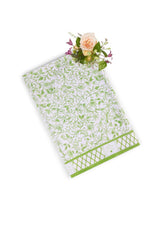Casa by Josephine Jenno Pretty Meadow Green Floral Cotton Tablecloth