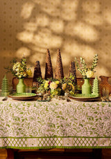 Casa by Josephine Jenno Pretty Meadow Green Floral Cotton Tablecloth