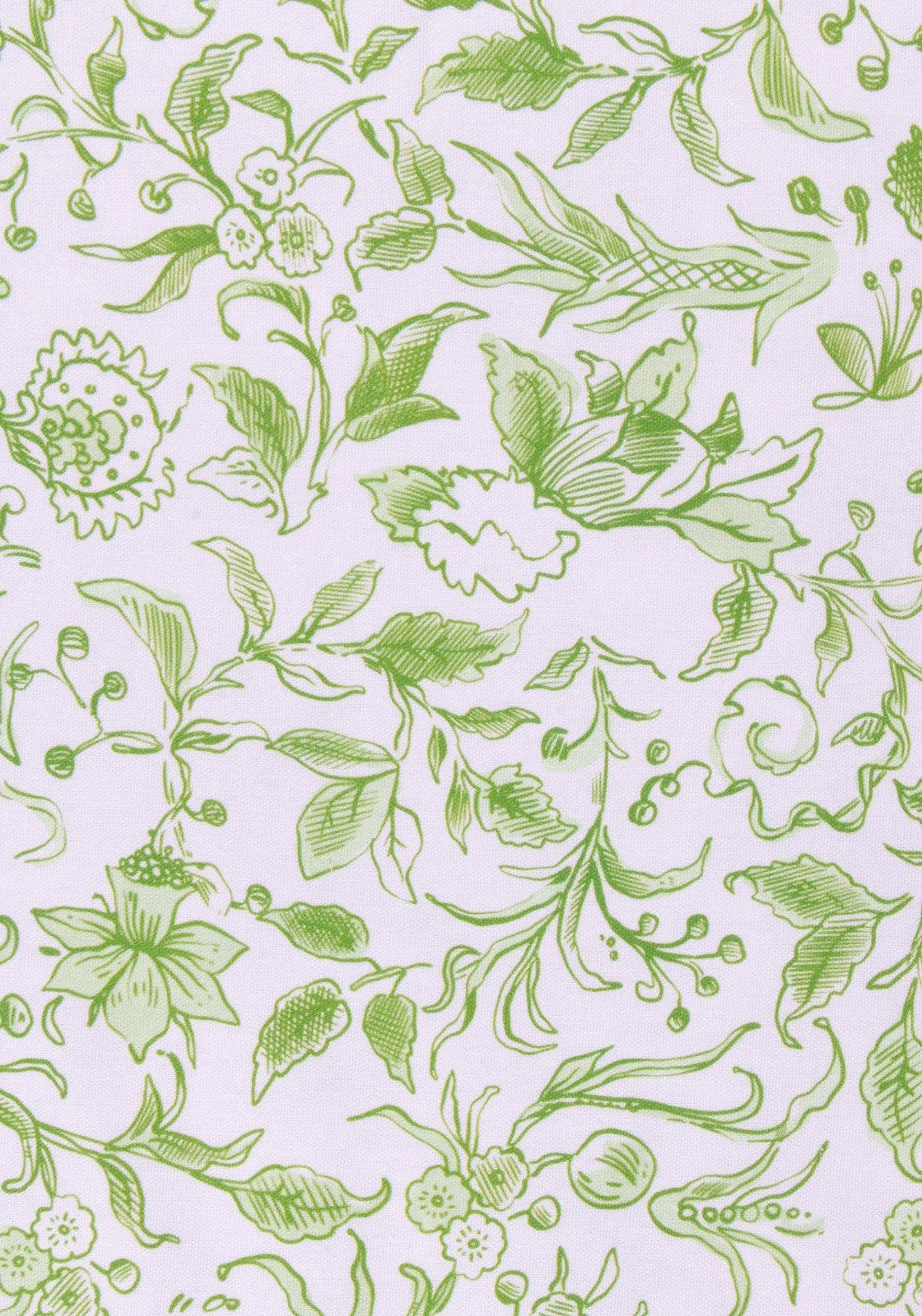 Casa by Josephine Jenno Pretty Meadow Green Floral Cotton Tablecloth