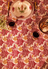 Casa by Josephine Jenno Walton & Co Rose Coral Tablecloth