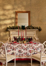 Casa by Josephine Jenno Sommerset Scroll Red Cotton Tablecloth