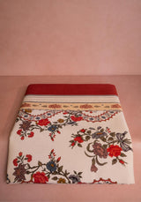 Casa by Josephine Jenno Sommerset Scroll Red Cotton Tablecloth