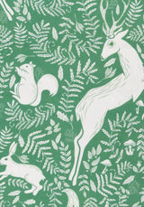 Casa by Josephine Jenno Wycliffe Woodland Green Cotton Tablecloth