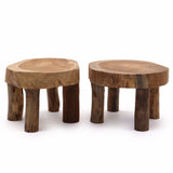 Yorkshire Bonsai Teak Bonsai Display Pad Wooden Stand - 27x15cm