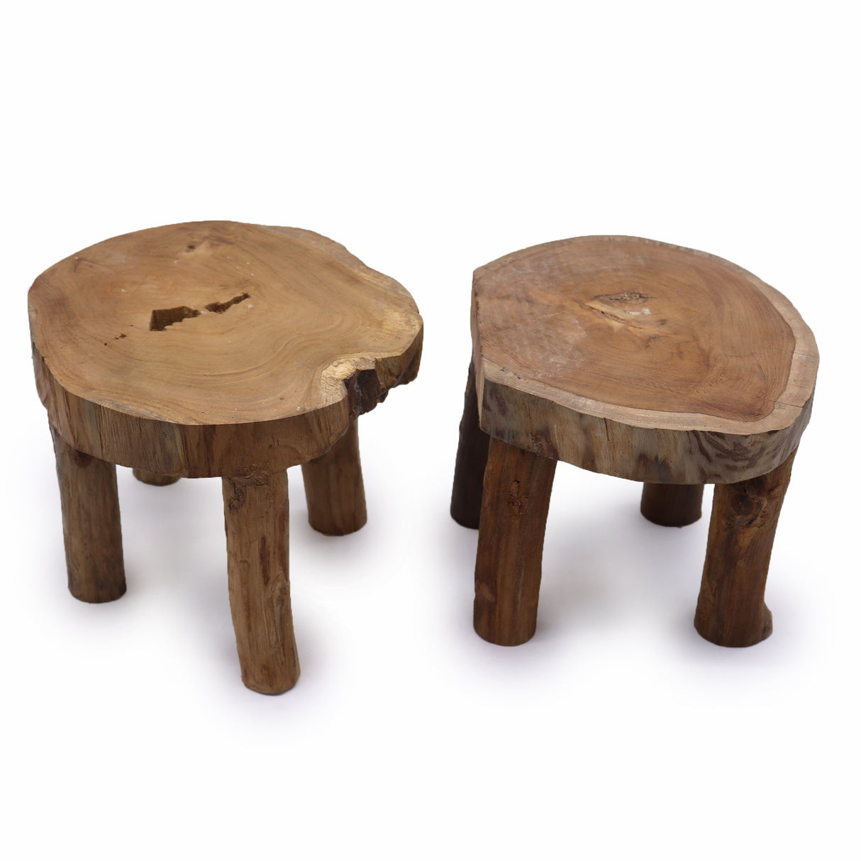 Yorkshire Bonsai Teak Pad Display Stand Wooden Base - 27x20cm