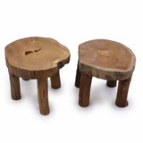 Yorkshire Bonsai Teak Pad Display Stand Wooden Base - 27x20cm