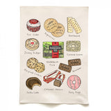 Quite Nice London Tea and Biscuits Tea Towel