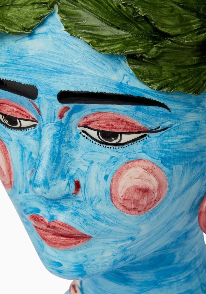 Casa by Josephine Jenno Testa di Moro Turquoise Bust Statue