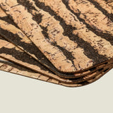 Portuguese Treasures Tiger Design Rectangular Cork Placemats