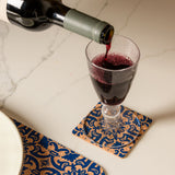 Portuguese Treasures Tile Design Square Cork Coasters | Set of 6