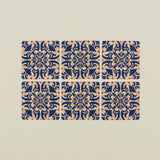 Portuguese Treasures Tile Design Square Cork Coasters | Set of 6