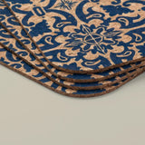 Portuguese Treasures Tile Design Rectangular Cork Placemats