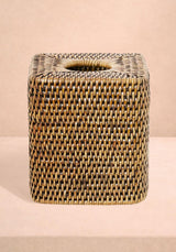 Casa by Josephine Jenno Rattan Tissue Box Cover - Brown