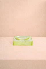 Casa by Josephine Jenno Chelsea Glass Trinket Tray Yellow/Green
