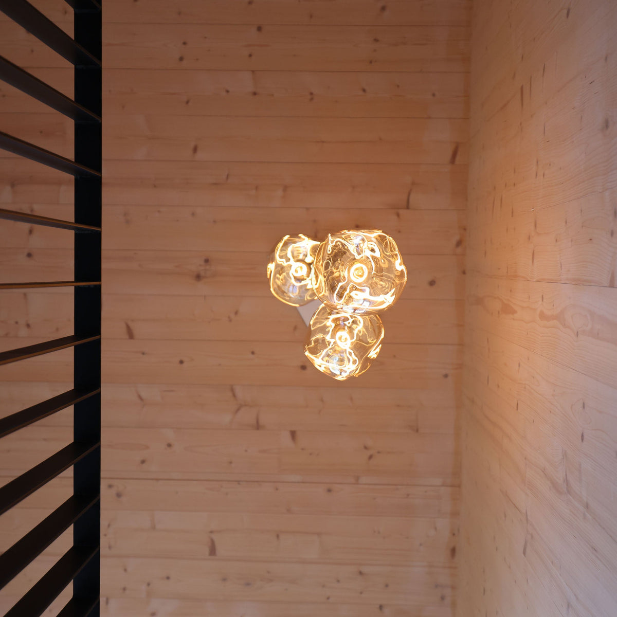 Tala Triple Pendant in Graphite Voronoi III