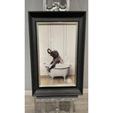 Elephant in Tub Wall Art - 50x40cm