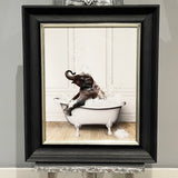 Elephant in Tub Wall Art - 50x40cm