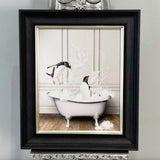 Pagazzi Penguin in Tub 50x40 Framed Wall Art