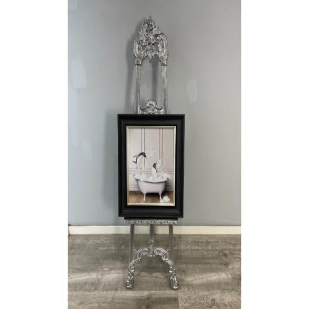 Pagazzi Penguin in Tub 50x40 Framed Wall Art