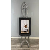 Pagazzi Highland Cow in Tub 50x40 Framed Wall Art