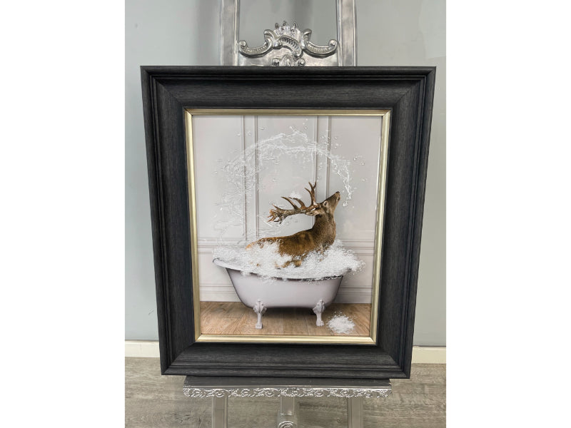 Pagazzi Small Deer Tub Wall Art - 50x40cm