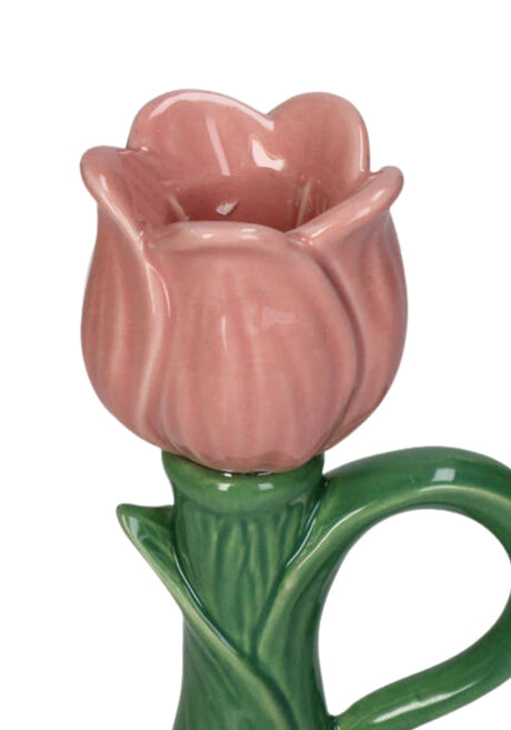 Casa by Josephine Jenno Tulip Glow Pink Candleholder - Set of 2