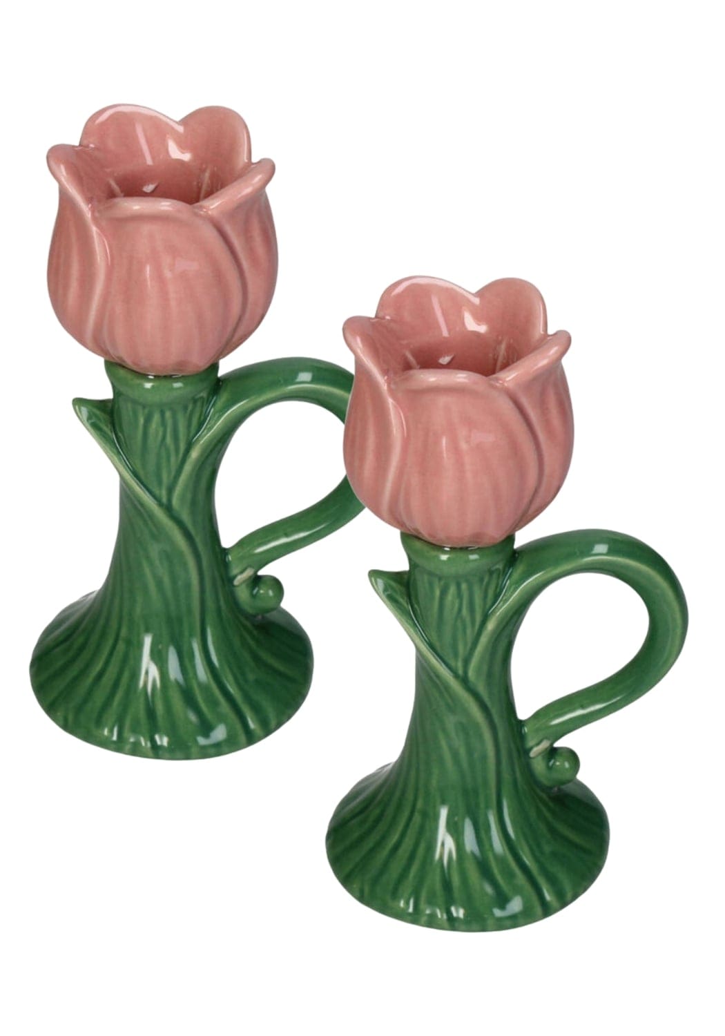 Casa by Josephine Jenno Tulip Glow Pink Candleholder - Set of 2