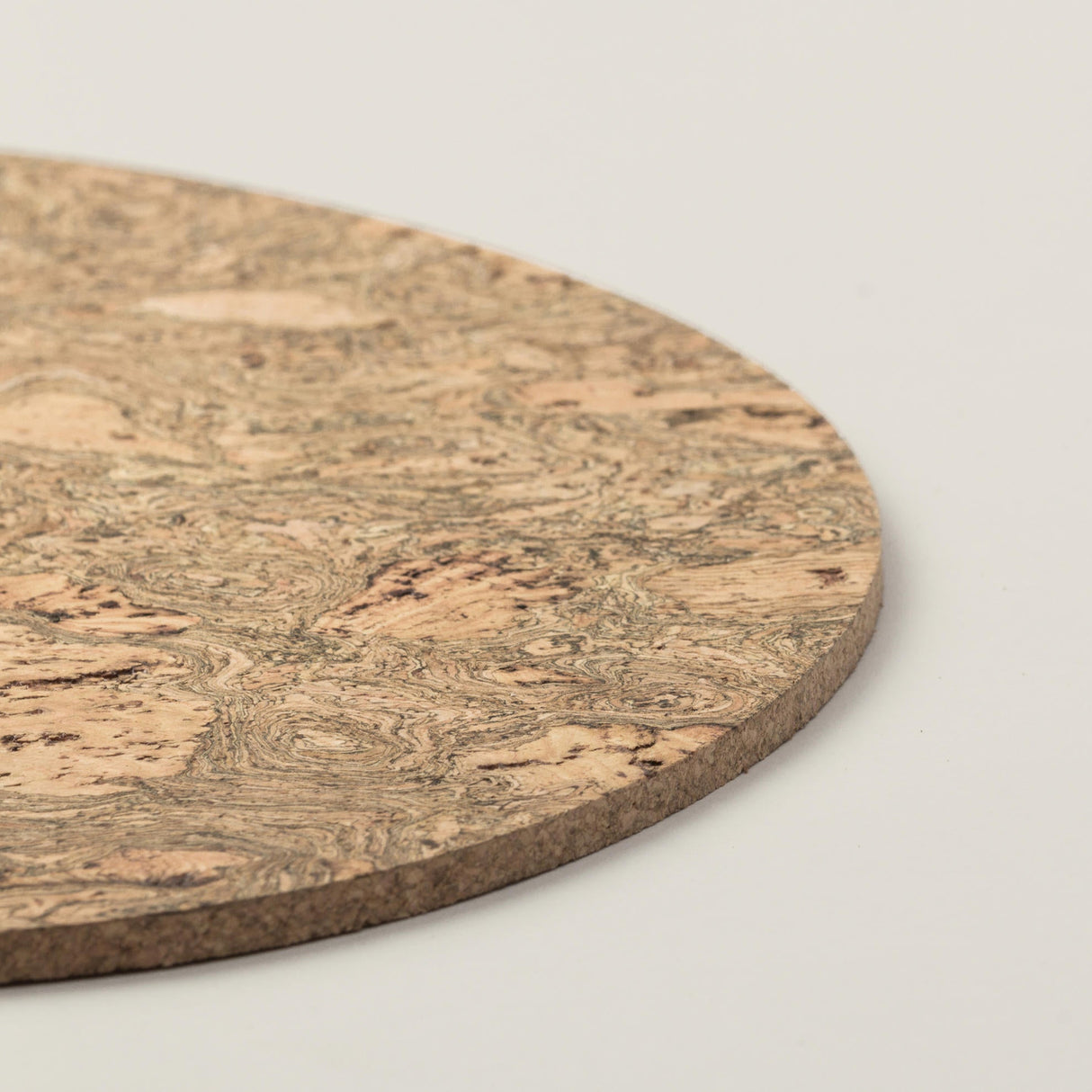 Portuguese Treasures Black Twist Pebble Shape Cork Placemat