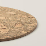 Portuguese Treasures Black Twist Pebble Shape Cork Placemat