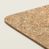 Portuguese Treasures Twist Black Rectangular Cork Placemats - 40x30cm