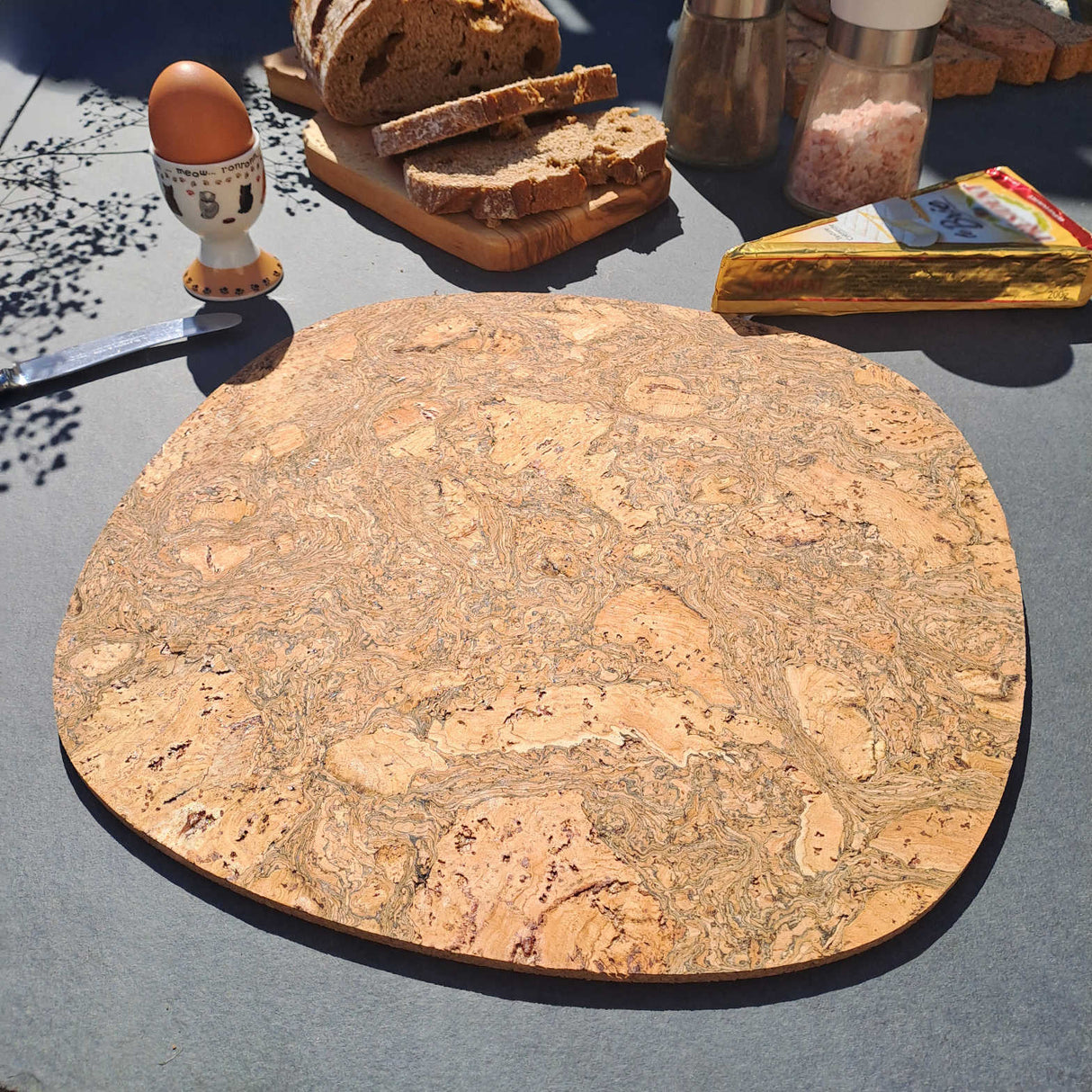 Portuguese Treasures Black Twist Squircle Cork Placemats