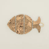 Portuguese Treasures Twist Cork Sea Bass Trivet