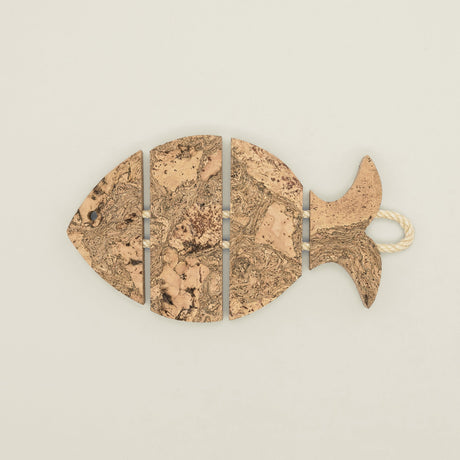 Portuguese Treasures Twist Cork Sea Bass Trivet