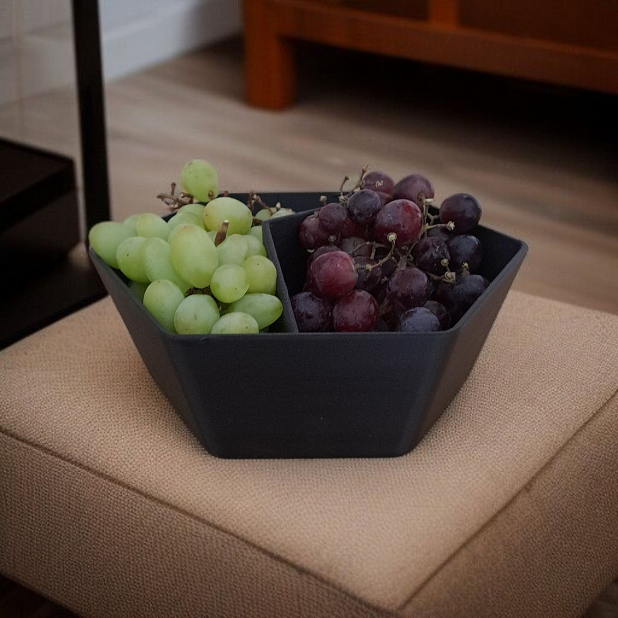 Filamora Studios Minimalist Pistachio Bowl - Dual Compartment Snack Dish