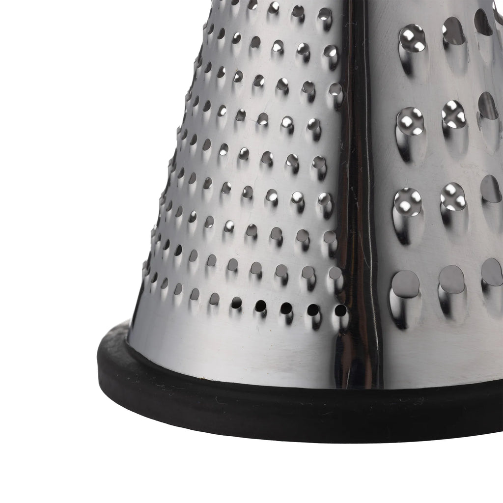 Typhoon World Foods Stainless Steel Grater, 3 Surfaces (coarse, fine, and super-fine)