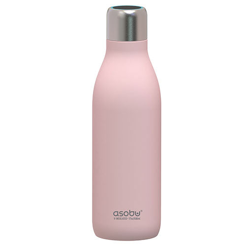 Asobu UV Light Hydro Stainless Steel Water Bottle, 500ml, Pink