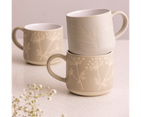 Mason Cash Botanical Olive Leaf Grey Mug, 400ml