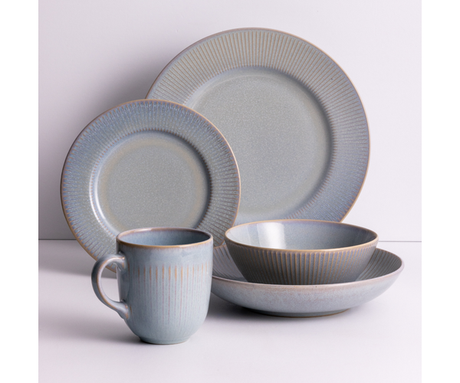 Mason Cash Reactive Linear Mug, Grey, 400ml