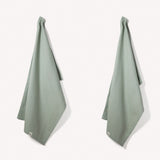 Wild & Stone Organic Cotton Tea Towels - Herringbone Weave - Set of 2