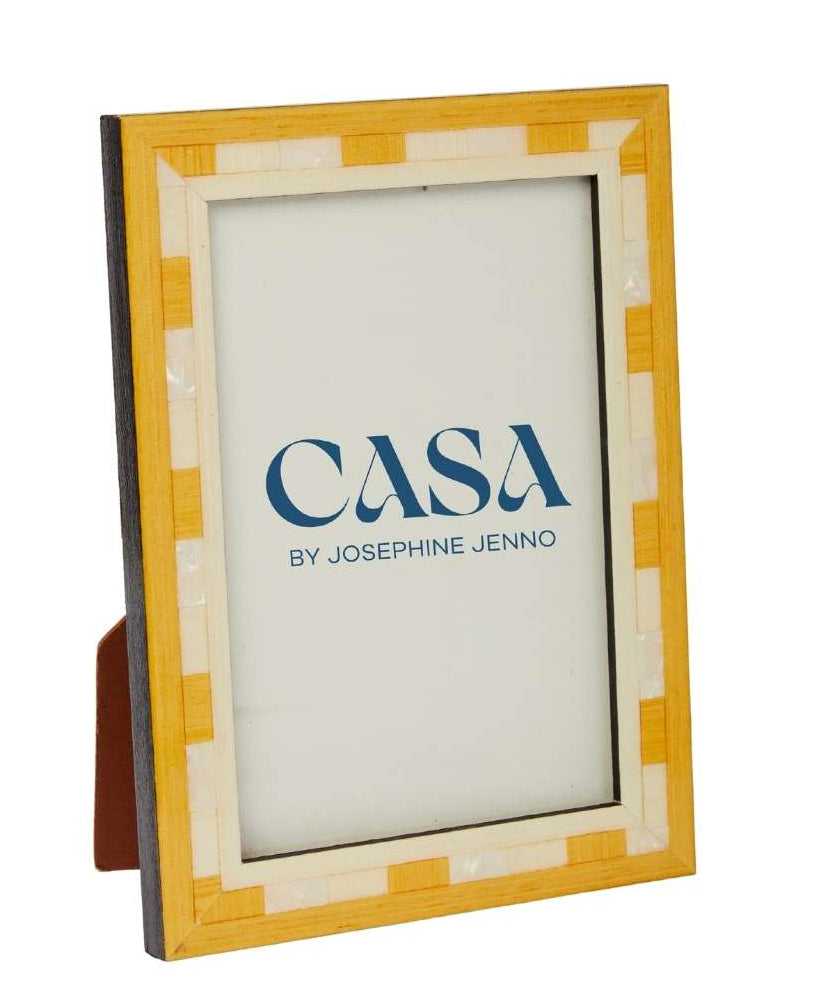 Casa by Josephine Jenno Valduga Marquetry Yellow Frame 6x4