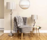 Pagazzi Vanessa Polished Chrome Floor Lamp