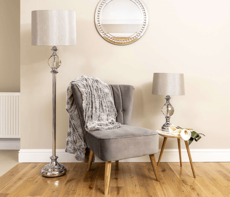 Pagazzi Vanessa Polished Chrome Floor Lamp