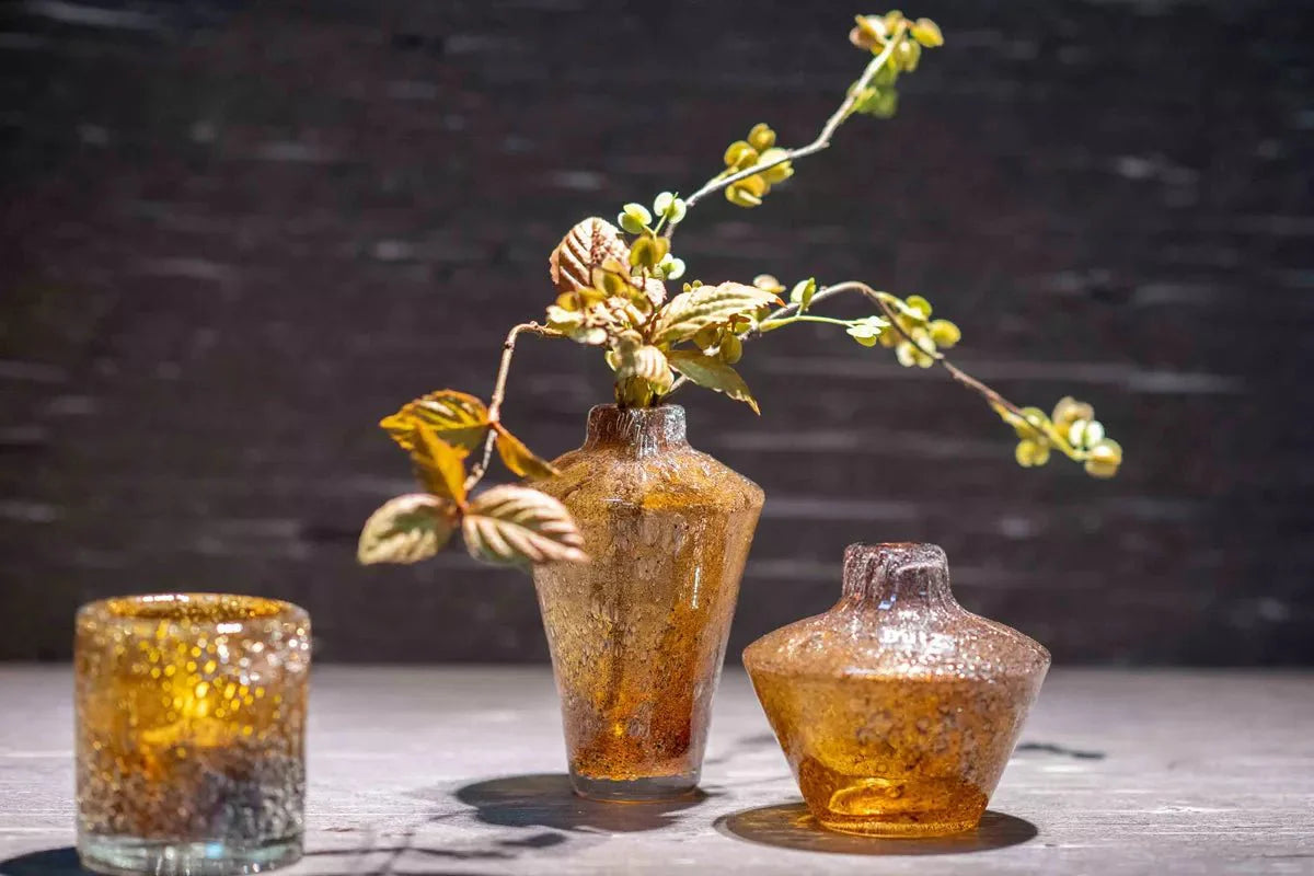 Lowlands Design Vase and Diffuser Gheata - Amber