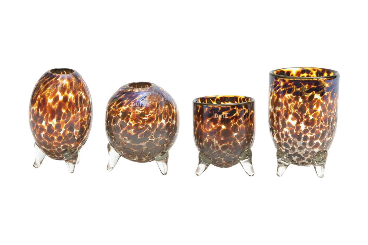 Lowlands Design Evita Mouthblown Glass Vase - Set of 4